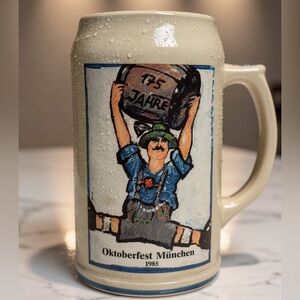 Vintage Rastal Octoberfest Munchen 85 German Stoneware Tankard Fritz Dommel.